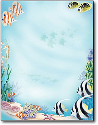 Sea Life Briefpapier Tropical Briefpapier, 80 Blatt