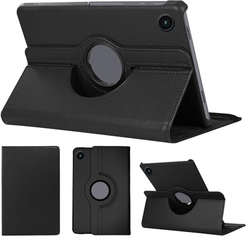 SWEIMEN Étui Rotatif pour Samsung Galaxy Tab A9 Plus 11 (SM-X210/X215/X216) Tablette Housse de Protection avec Réveil Automatique Rotation Coque