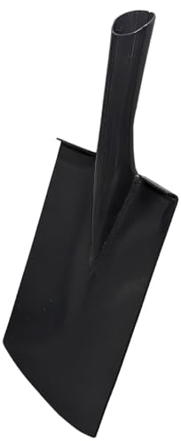 Land-Haus-Shop Gärtnerspaten Bauspaten Stahl schwarz mit Trittkante Garten Grabe Spaten Metall Feldspaten Spatenblatt Stahl schwarz mit Trittkante (Metall Unterteil ohne Stiel)