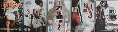 I SPIT ON YOUR GRAVE COMPLETE COLLECTION 1-5 (ORIGINAL 1978 VERSION + NEW 2010 VERSION + PART 2 + PART 3 - VENGEANCE IS MINE + PART 4 - DEJA VU )