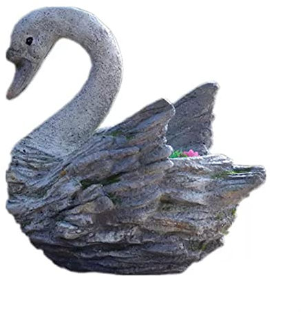 Macetas Para Plantar Maceta de cisne de cerámica for animales al aire libre/interior - Maceta de suculentas Maceta de plantas Maceta de flores grandes / Contenedor for la decoración de la oficina del