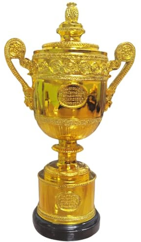 Housunzi Nachbildung der British Open-Tennis Meisterschafts Trophäe Maßstab 1:1 Challenge Cup Champions-Trophäen Souvenir Tennis-Fan-Geschenk Heim-Sammlerstücke Ornamente