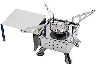 Anneome Cocina De Gas Para Exteriores Mini Estufa De Camping Alta Eficiencia Acero Inoxidable Fácil Transporte
