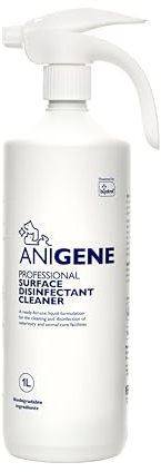 ANIGENE Reusable Spray Bottle (1L Spray Bottle) - Industrial Cleaning Spray Bottle Made From 100% Recycled HDPE - Ergonomic Spray Trigger For Premium Comfort When In Use - Made In The UK ​