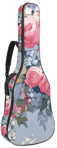 Gitarrentasche in voller Größe, 101,6 cm, 104,4 cm, 106,7 cm, Tragetasche für E-Bass, klassische Gitarre, Ananas, nahtloses Muster, Mehrfarbig 04, 42.9x16.9x4.7 in, Lässiger Tagesrucksack