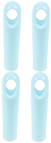 NOLITOY 2sets Broom Dustpan Handle Scrubber Broom Rod Handle Grip Broom Poles Handle Vacuum Outdoor Carpet Broom Gripper Push Drain Pantry Sweeper Sweeping Brush Blue Plastic 2pcs*2