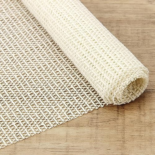120 x 200cm Anti Derapant Tapis,sous Tapis antidérapant parquet Anti Glisse pour Parquet/Carrelage/Salle de Bain/Cuisine (Beige, 120cm X 200cm)