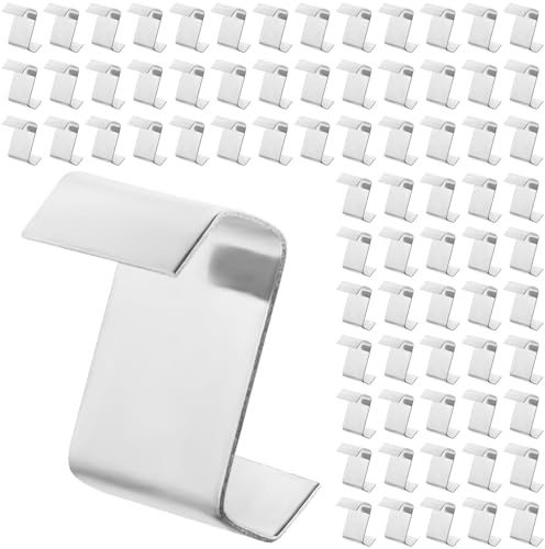 50x Greenhouse Glass Z Clips - Glass Pane Fixing Stainless Steel Clips | Greenhouse Glass Clips for Glazing Panels, Overlaps, Accessories and Fittings