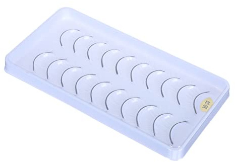 TOPPERFUN Pestañas Postizas de Material Sintético Blanco 10 Pares para Maquillaje Diario Fiesta, Suaves y Ligeras Efecto Brillante Ojos