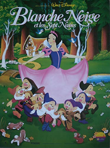 Cartel de cine original con formato pequeño de 40 x 53 cm enrollado Disney - Blancanieves y 7 enanos