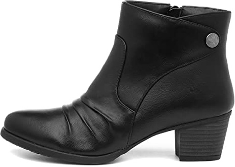 Lilley Mary Womens Black Heeled Ankle Boot - Size 3 UK - Black