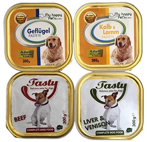 Birsppy Hundefutter Adult 4 Sorten Pastete/Pate 54 x 300g