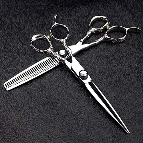 Friseurscheren Haarschere Haarschneideschere Linkshänder Serie Professionelle Friseurschere Salon Stylist Schere Scharfer Und Präziser Schnitt Für Linkshänder Friseur Schneidschere 6,0 Zoll Silber