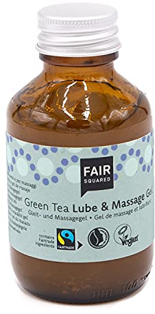 FAIR SQUARED Lube & Massage Gel Green Tea 100 ml - vegane Naturkosmetik - Zero Waste