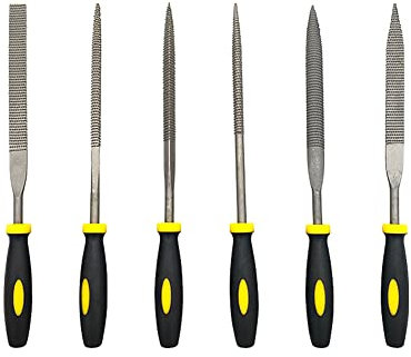 Mini lima per la lavorazione del legno assortita in legno duro piccolo strumento per la macinazione di 6 pezzi di lima di legno 5 x 180