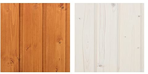 TIMBELA Imprägniermittel-Set für den Anstrich von Holzhäusern - für den Innen- und Außenbereich des Hauses - 10 Liter Weiß + 10 Liter Teak + GESCHENK Pinsel-Set