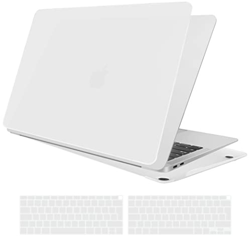 TECOOL Hülle für MacBook Air M1 13 Zoll 2018-2020, Frost Klar