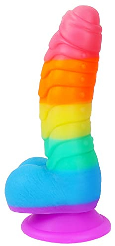 SXOVO Classic Dildo for Women, 17.5CM Gode en Silicone Pénis Réaliste avec Ventouses Solides Gode Anal Plug Jouet Sexuel Jouets Sexuels pour Femmes Hommes Couples Adultes Jeux Sexuels
