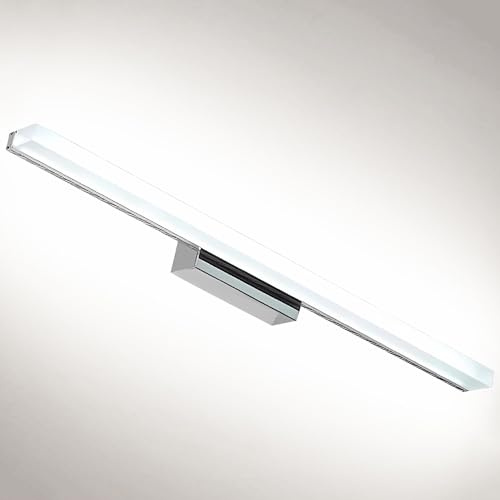 J.SUNUN J.SUNUN LED Spiegelleuchte badlampe Weißes Licht 6000K 100CM Spiegellampe badezimmer lampe wand wandlampe Spiegelschrank beleuchtung leuchte lampe Spiegellampen für das bad wasserdicht 20W