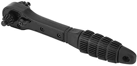 Yosoo Health Gear Drill Chuck Ratchet Wrench, Heavy Duty Dual Head Tighten Loosen Tool for Workshop Repair Hardened Steel 12.7mm 17.5mm 2 in 1 Portable Hand Tool 1 Pack