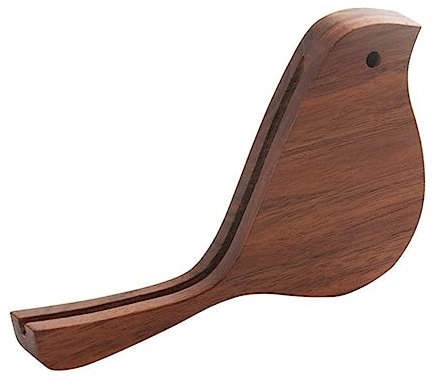 MAGICLULU 2stücke Holz Vogel Tischkalender Mit Postkartenständer Kreatives Design Aus Massivem Walnussholz Vielseitig Einsetzbar Für Schreibtischdekoration Und Nachrichtenablage