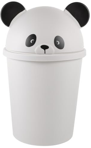 Alipis Niedlicher Cartoon-panda-mülleimer Mit Deckel Großer Kapazität Für Müll Und Recycling Für Home Office Küche Bad Und Außenbereich Aus Stabilem Gefertigt