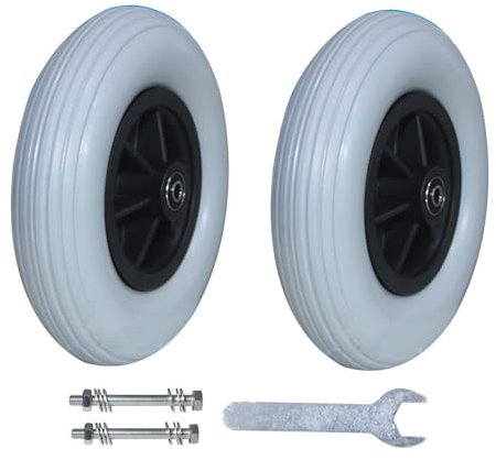 BLUEZY Rollstuhl-Lenkräder Rollstuhl-Vorderrolle, Vorderrad-Ersatzrollen für Elektrische Rollstühle, Vollgummireifen für Elektrorollstühle Vorderrad-Ersatz