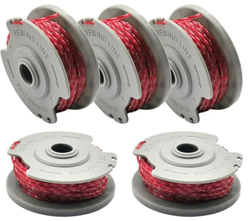 luolety Rasentrimmer Fadenspule für Gardena 5306–20, Rasentrimmerspule Ersatz 1,65 mm 9,2 m Spulenschnur für Gardena Turbo Rasentrimmer SmallCut 300, für Gardena Turbo Trimmer Art 8844 & Art 8845 (5)