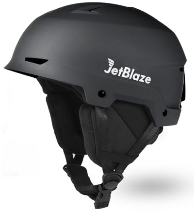 JetBlaze Casco Sci Donna Uomo Casco da Sci Sci Snowboard Casco sportivo da neve con prese d'aria ABS Shell EPS Core per sci Snowboard Casco da neve per adulti Gioventù
