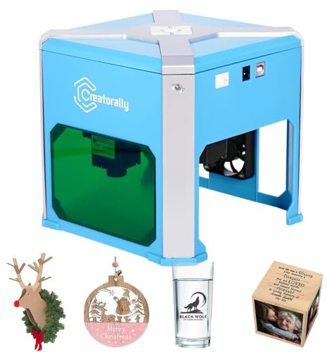 Jadeshay K6 Graveur Laser, Machine de découpe Laser 3 W avec Mise au Point de 0,05 mm, Machine de Gravure avec Filtre à fumée, Protection des Yeux, Prise en Charge de la précision, Connexion BT