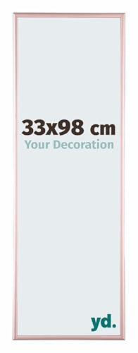yd. Your Decoration - Puzzlerahmen 33x98 cm - Kupfer - Puzzlerahmen 500-1000 Teile - Metall Bilderrahmen - Kent