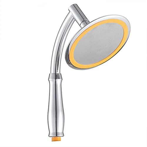 Pomme de Douche Ronde, Pomme de Douche Haute Pression, Douchette à Main avec Pommeau de Douche Pluie G1/2, Rotatif à 360 °, Douchette Réglable, Remplacement pour Douche à Main