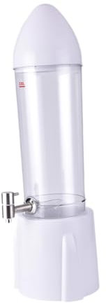 FLCPJGV Dispensador de cerveza de 3 litros con grifo para y celebraciones, Blanco, tal como se describe
