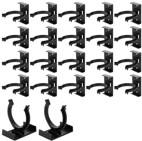Lot De 30 Clips Pour Plinthes De Cuisine - 39 Mm - Clips De Fixation Pour Plinthes De Cuisine - Noir - Avec 60 Vis - Pour Cuisine, Armoires, Pieds De Lit