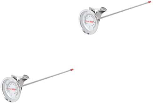 IMIKEYA 2pcs High Performance Stainless Steel Thermometer Meat Bbq Grilling Probe Bimetal Food Thermometer Bbq Gun