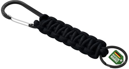 Patch Force - Paracord Schlüsselband mit Karabiner und Schlüsselring für Polizei, Feuerwehr, Outdoor, Camping, Auto, Motorrad oder Wandern/Keychain lanyard für Mann, Frau oder Kinder