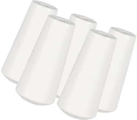 BESTOYARD Wood Blind Cord Knobs 5pcs White End Drops for Curtains