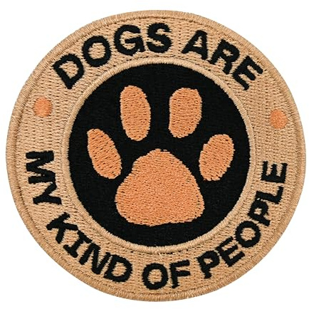 Finally Home Klett Patch - Dogs are my Kind of People | Hunde Klett Patches, Runde Aufnäher, Klettpatches, Badge, Pfoten Klettpatch