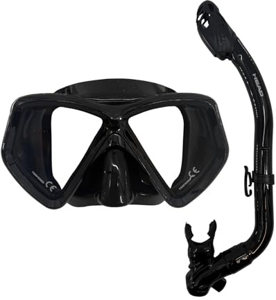MARES Junior Pirate Dry Combo Silikonmaske & Schnorchel Set Schwarz