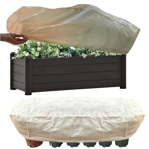 Copertura per piante, protezione dal gelo, rettangolare, protezione antigelo per piante, forniture per piante per clima freddo, gelo e pioggia all'aperto