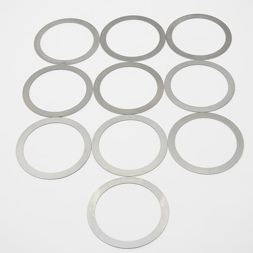 10 Stück Paßscheiben 35x45x0,5 mm blank, DIN 988, Passscheiben, Stahlausgleichsscheiben, Distanzscheiben 35x45 mm