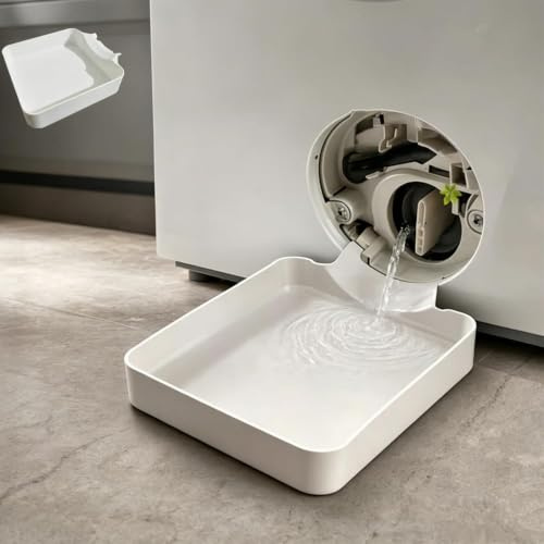 Washing Machine Drainage Tray, Washer Drain Pan, Washing Machine Filter Drain Tray, Front Load Washer Water Catch Tray, Leak Proof Washing Machine Drain Tray for Basement, Apartment, Mobile Home (1PC)