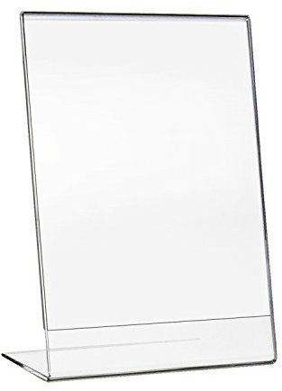 HMF 46934 Soporte de Sobremesa inclinado de Acrílico | DIN A4 Vertical | Transparente