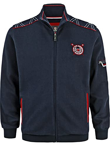 Jan Vanderstorm Herren Sweatjacke Atli | | reine Baumwolle | große Größen L-7XL