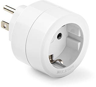 FAMATEL – Adaptador Europa - EEUU | Protección Infantil | Europa a Estados Unidos | Blanco