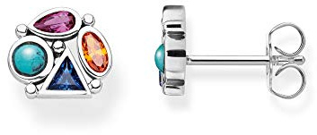 Thomas Sabo Ohrstecker farbige Steine 925 Sterling Silber H2034