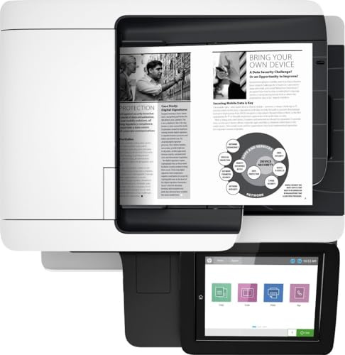 HP LaserJet Enterprise M528dn 1PV64A, Stampante Multifunzione A4, Stampa Fronte e Retro Automatica in b/n, 50 ppm, USB, Gigabit Ethernet, Fax Opzionale, HP Smart, Schermo Touch da 20,3 cm, Bianca