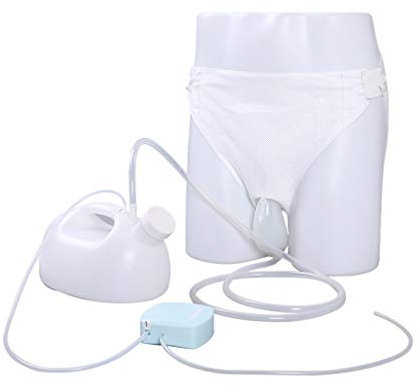 YNGJUEN Selbstansaugend Urinal Bett Gelähmter Patient Deodorant Kein Rückstand Auslaufsicher Urinflasche Uriniergerät Beschleunigen Drainageschlamm (Color : White, Size : Men)