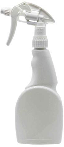 Trade Chemicals Teardrop 500ml Bottles for spraying x 10 (with Optional Spray Head) (White Industrial)