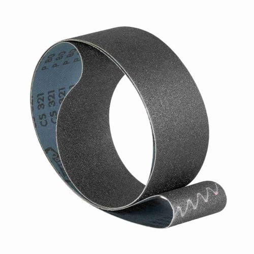 Klingspor CS 321 X - Bandas de lija resistentes al agua, 50 x 2000 mm, 5 unidades, grano/grano: 800